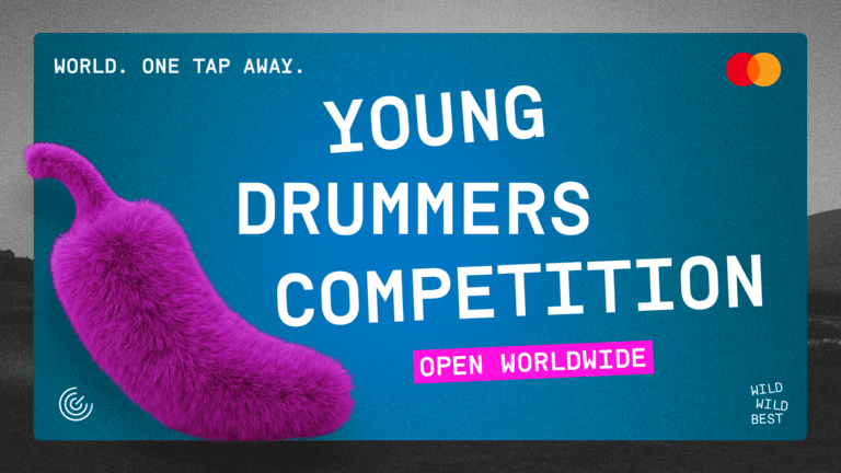 Young Drummers Competition 2026 etsii nuoria luovia tekijöitä – kilpailu nyt auki