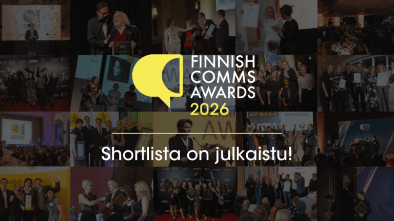 Finnish Comms Awards juhlii 15 vuotta – tässä ovat vuoden 2026 finalistit