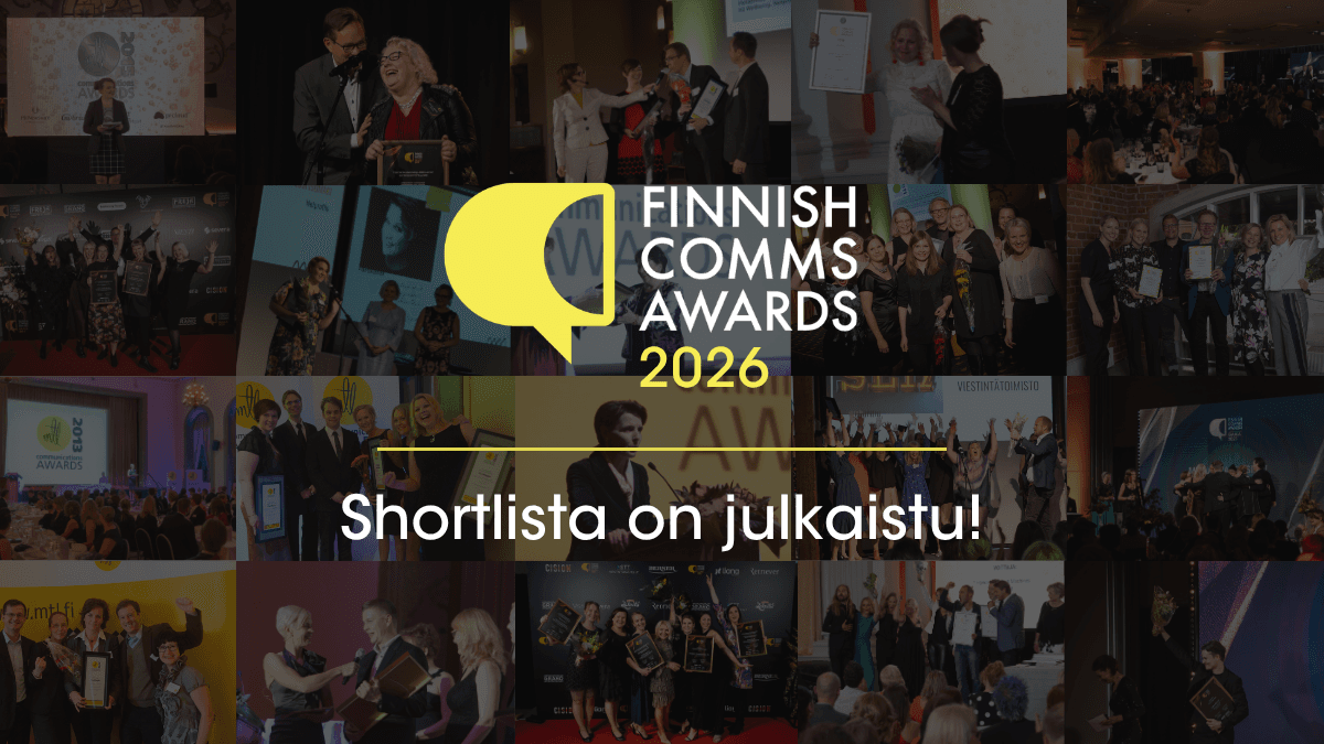 Finnish Comms Awards juhlii 15 vuotta – tässä ovat vuoden 2026 finalistit